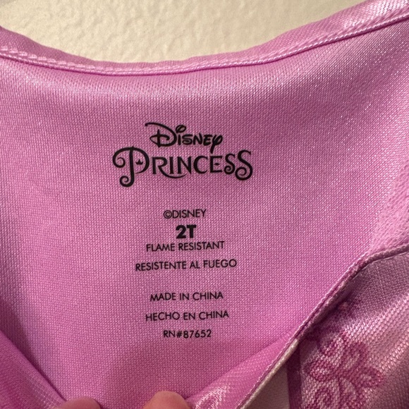 Disney Princess Rapunzel Nightgown | Tangled Purple Long Night Dress (2T) - Picture 4 of 6